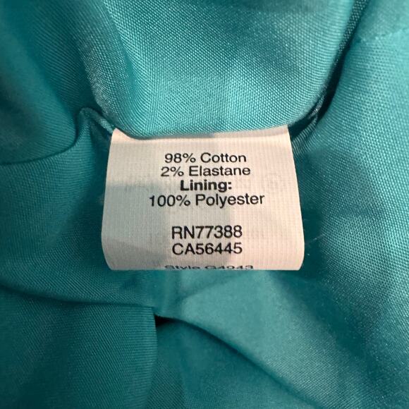 J. Crew Factory One Shoulder Teal Dress 18 NWT Cocktail Wedding Guest Event - Picture 9 of 9